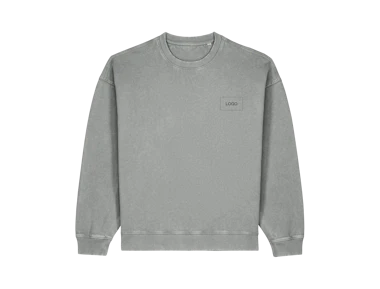 Custom Unisex Faded Oversized Organic Cotton Sweatshirt