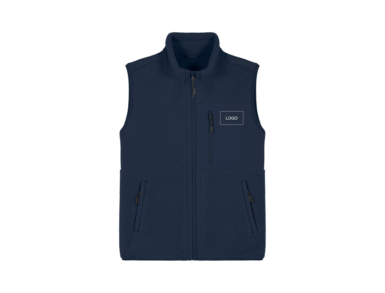 Individuelle Unisex Sherpa-Fleece-Weste 1
