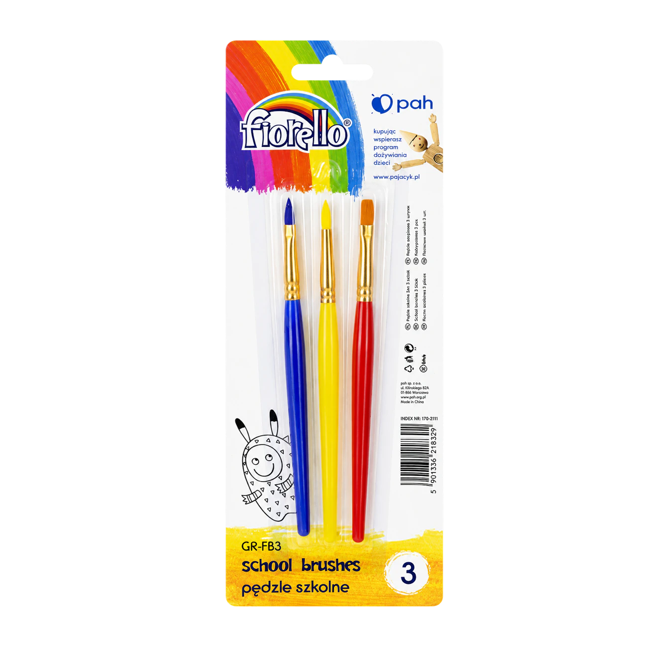 Fiorello GR-FB3 Paintbrushes (3 pcs)