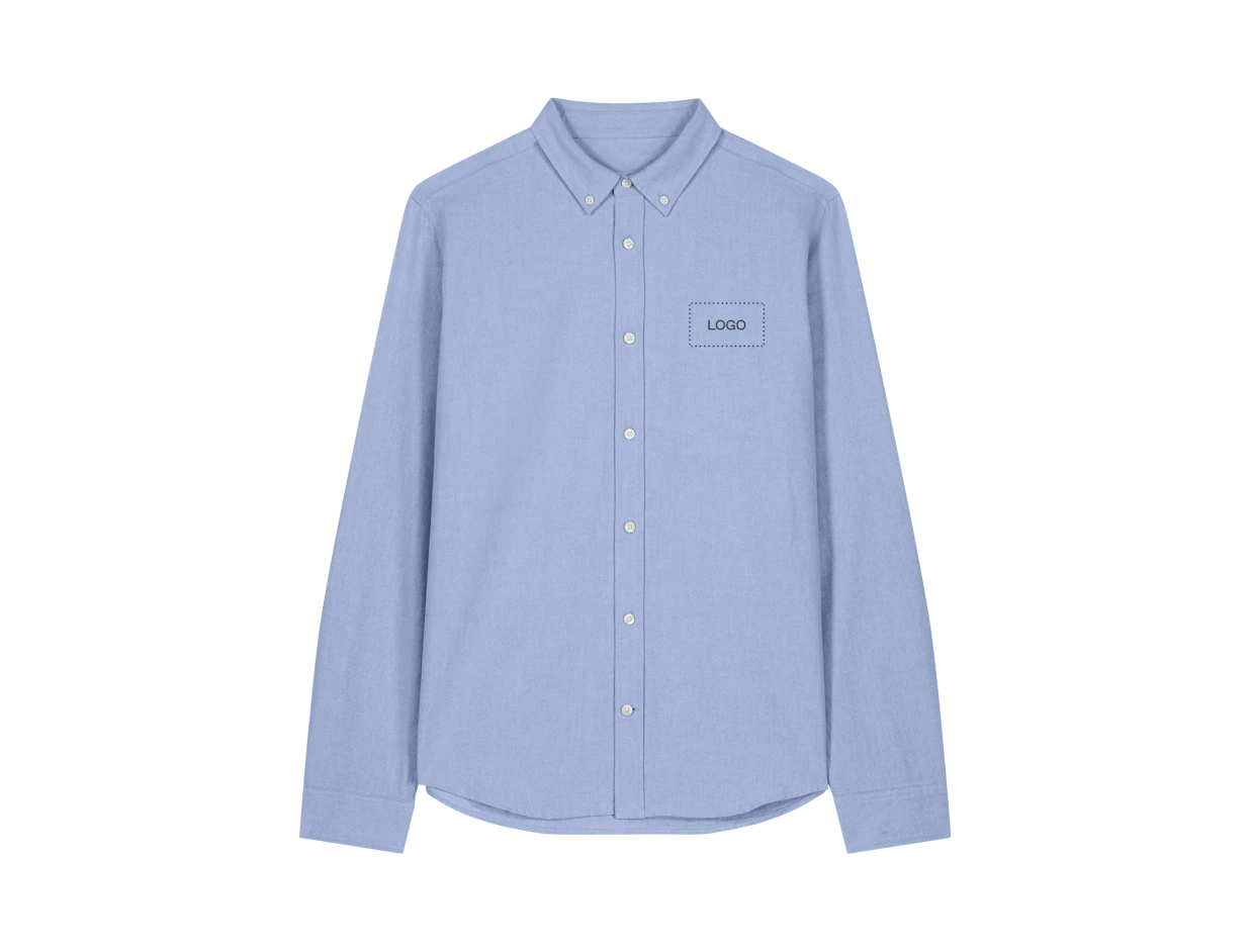 Custom Men Organic Cotton Button-Down Collar Shirt 1