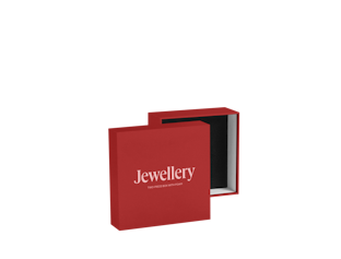 Custom Rigid Jewellery Box with Lid and Foam Insert